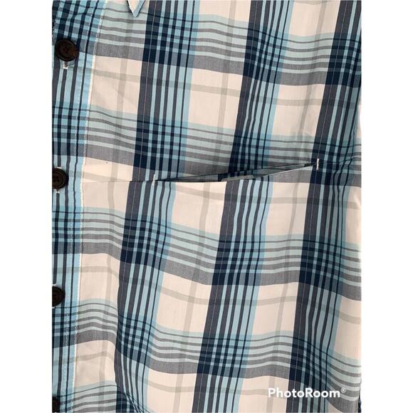 Duluth Trading Alaskan Hardgear Madras Shirt Mens 2XL Tall Short Sleeve Preppy - Picture 7 of 9